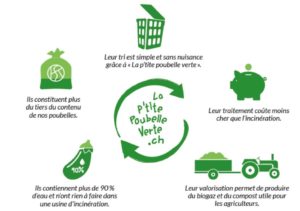 La P'tite poubelle verte pour les déchets de cuisine